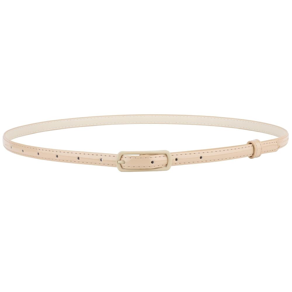 5649 Thin Belts For Women Skinny Leather With Metal Buckle Dresses